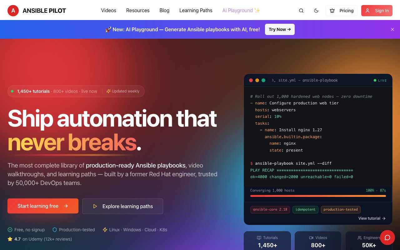 Ansible Pilot