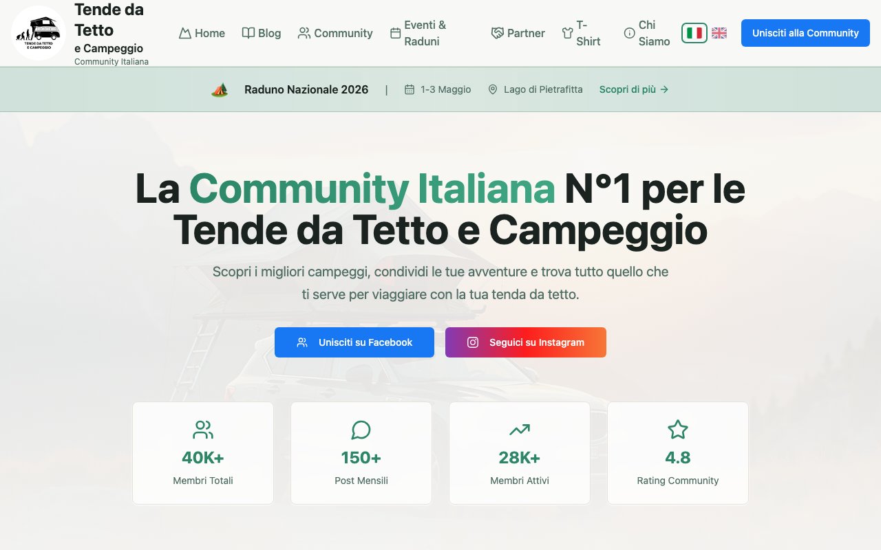 Tende da Tetto e Campeggio
